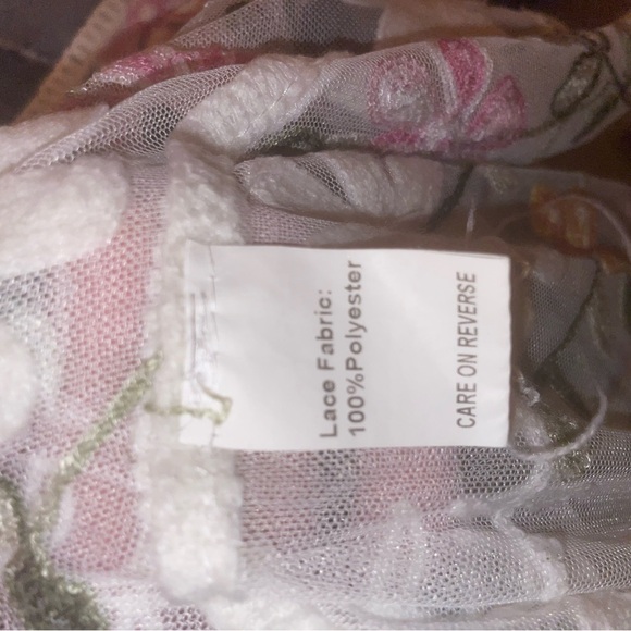 Kamana Floral Embroidered Sheer Swim Coverup - Picture 7 of 8